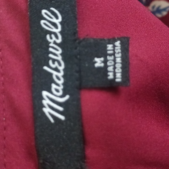 Madewell Button-Back Dress in Antique Floral V-Neck Dress Women's M - Picture 15 of 16